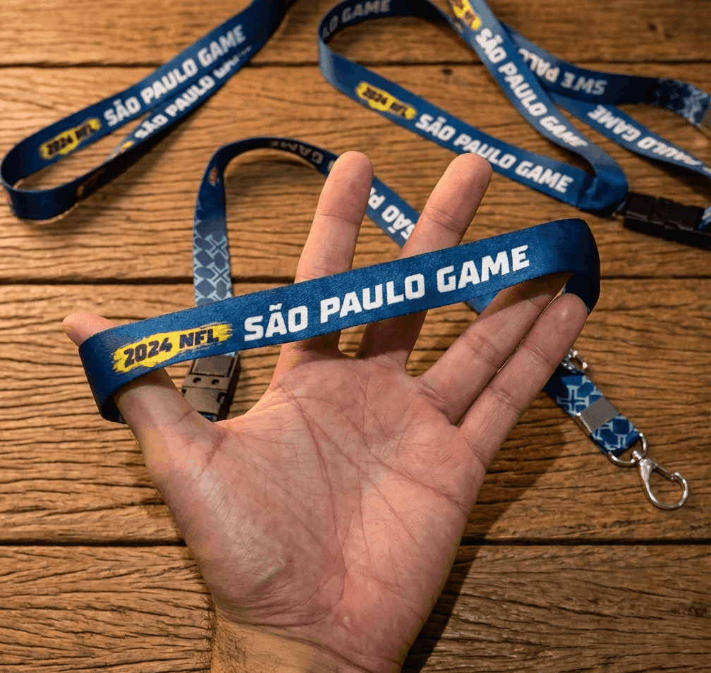 Lanyards personalizados em Anápolis - Case de Sucesso: NFL Sao Paulo Game